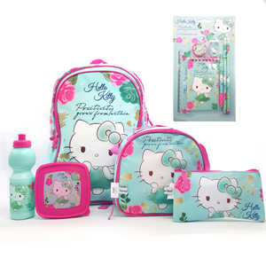 ست 12 در 1 کوله پشتی 46 سانتی هلو کیتی Hello Kitty مدل Promotion Items 12 in 1 - Hello Kitty